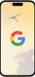 Phone screen with Google logo